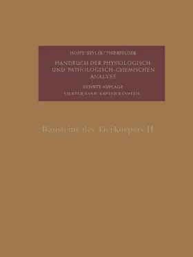  Bausteine des Tierkörpers II | Buch |  Sack Fachmedien