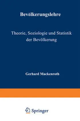 Mackenroth |  Bevölkerungslehre | eBook | Sack Fachmedien