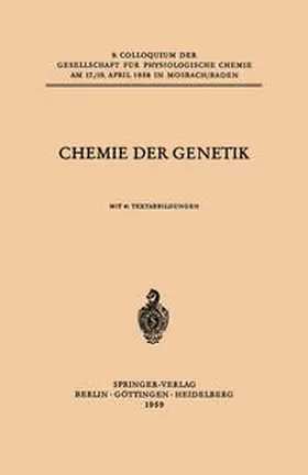 Ris / Siebert / Alfert | Chemie der Genetik | E-Book | www.sack.de