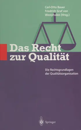 Bauer / Westphalen |  Das Recht zur Qualität | Buch |  Sack Fachmedien