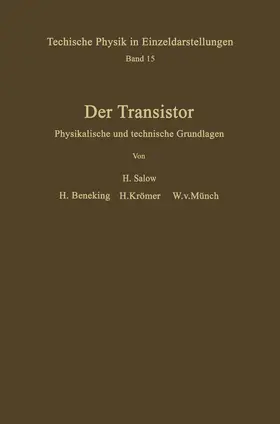 Salow / Beneking / Krömer |  Der Transistor | Buch |  Sack Fachmedien