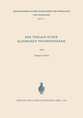 Enke |  Der Verlauf in der Klinischen Psychotherapie | eBook | Sack Fachmedien