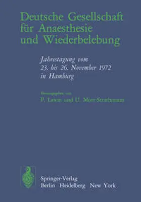 Lawin / Morr-Strathmann |  Deutsche Gesellschaft für Anaesthesie und Wiederbelebung | eBook | Sack Fachmedien