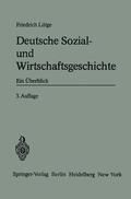 Lütge |  Deutsche Sozial- und Wirtschaftsgeschichte | Buch |  Sack Fachmedien