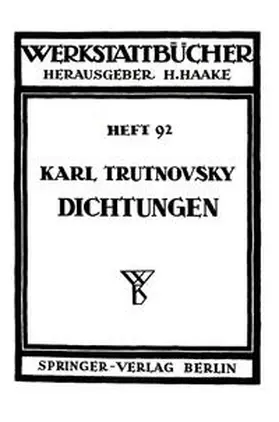 Trutnovsky |  Dichtungen | eBook | Sack Fachmedien
