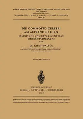 Walter |  Die Commotio Cerebri am Alternden Hirn | eBook | Sack Fachmedien