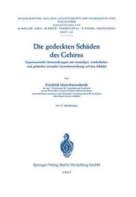 Unterharnscheidt |  Die gedeckten Schäden des Gehirns | eBook | Sack Fachmedien