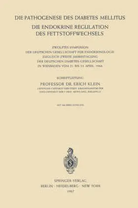 Die Pathogenese des Diabetes Mellitus | E-Book | www.sack.de