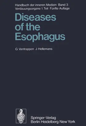 Vantrappen / Hellemans |  Diseases of the Esophagus | Buch |  Sack Fachmedien