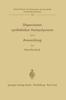 Reinhard |  Dispersionen synthetischer Hochpolymerer | eBook | Sack Fachmedien