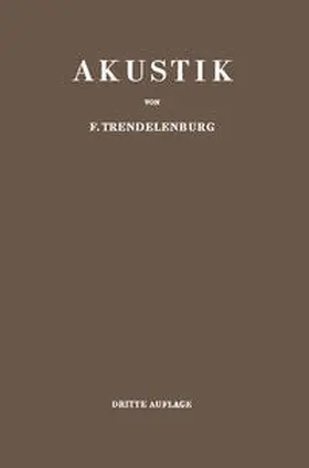 Trendelenburg |  Einführung in die Akustik | eBook | Sack Fachmedien