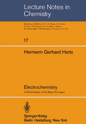 Hertz |  Electrochemistry | eBook | Sack Fachmedien