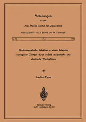 Meyer |  Elektromagnetische Induktion in einem Leitenden Homogenen Zylinder durch Äussere Magnetische und Elektrische Wechselfelder | eBook | Sack Fachmedien