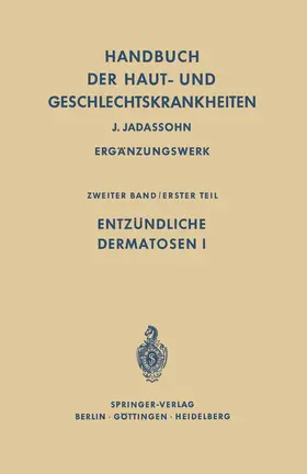 Miescher / Storck | Entzündliche Dermatosen I | Buch | 978-3-642-86595-4 | www.sack.de