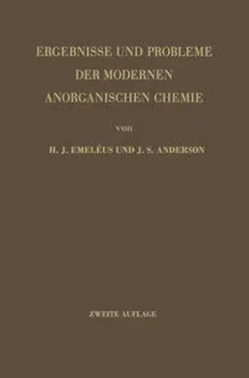 Emeleus / Anderson |  Ergebnisse und Probleme der Modernen Anorganischen Chemie | eBook | Sack Fachmedien