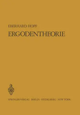 Hopf |  Ergodentheorie | eBook | Sack Fachmedien