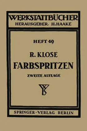 Klose |  Farbspritzen | eBook | Sack Fachmedien