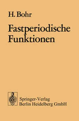 Bohr |  Fastperiodische Funktionen | eBook | Sack Fachmedien
