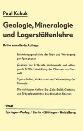 Kukuk |  Geologie, Mineralogie und Lagerstättenlehre | eBook | Sack Fachmedien