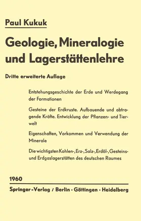 Kukuk |  Geologie, Mineralogie und Lagerstättenlehre | Buch |  Sack Fachmedien