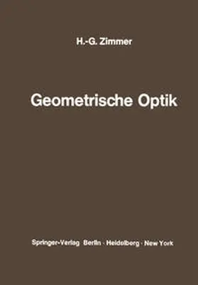 Zimmer |  Geometrische Optik | eBook | Sack Fachmedien