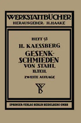 Kaessberg |  Gesenkschmieden von Stahl | eBook | Sack Fachmedien