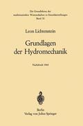 Lichtenstein |  Grundlagen der Hydromechanik | Buch |  Sack Fachmedien