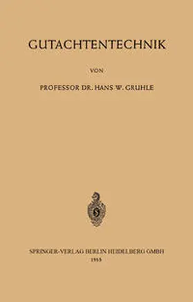 Gruhle |  Gutachtentechnik | eBook | Sack Fachmedien