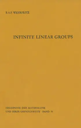 Wehrfritz |  Infinite Linear Groups | eBook | Sack Fachmedien