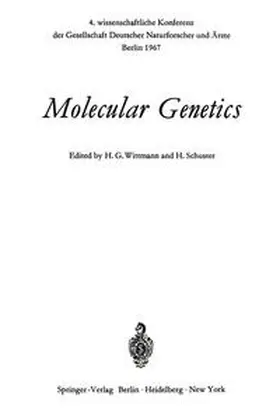 Wittmann / Schuster |  Molecular Genetics | eBook | Sack Fachmedien
