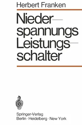 Franken |  Niederspannungs-Leistungsschalter | Buch |  Sack Fachmedien