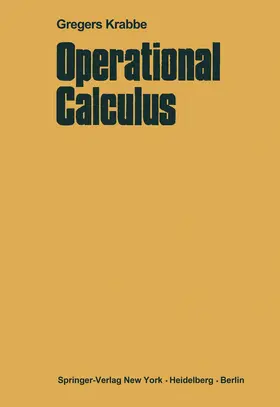 Krabbe |  Operational Calculus | Buch |  Sack Fachmedien