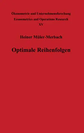 Müller-Merbach |  Optimale Reihenfolgen | eBook | Sack Fachmedien