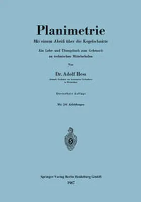 Hess | Planimetrie | E-Book | www.sack.de