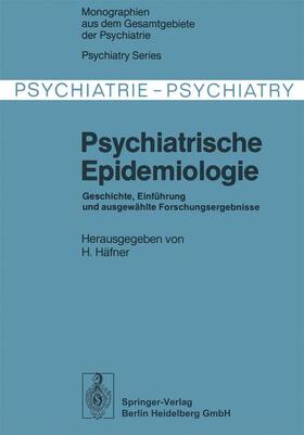 Häfner |  Psychiatrische Epidemiologie | Buch |  Sack Fachmedien