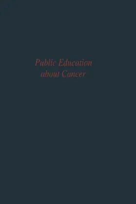Committee on Public Education of the Commission on Cancer |  Public Education about Cancer | Buch |  Sack Fachmedien