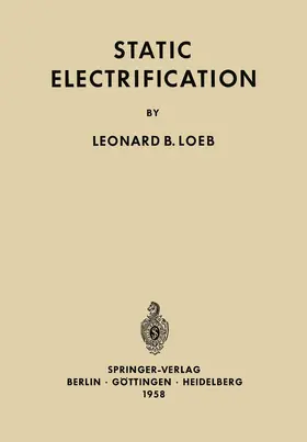 Loeb |  Static Electrification | Buch |  Sack Fachmedien