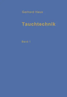 Haux |  Tauchtechnik | eBook | Sack Fachmedien