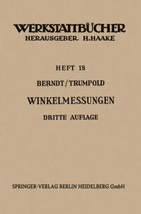 Berndt / Trumpold |  Technische Winkelmessungen | eBook | Sack Fachmedien