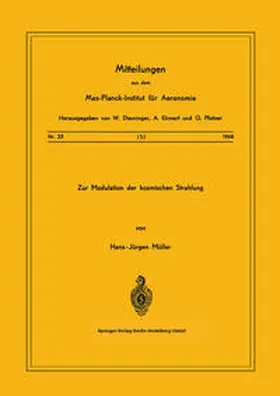 Müller |  Zur Modulation der kosmischen Strahlung | eBook | Sack Fachmedien