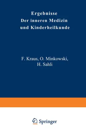 Langstein / Meyer / Schittenhelm |  Ergebnisse der Inneren Medizin und Kinderheilkunde | Buch |  Sack Fachmedien