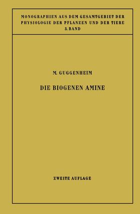 Guggenheim / Parnas / Czapek |  Die Biogenen Amine | Buch |  Sack Fachmedien