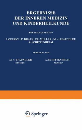 Schittenhelm / Pfaundler / Müller | Ergebnisse der Inneren Medizin und Kinderheilkunde | Buch | 978-3-642-88815-1 | sack.de