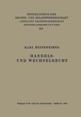 Heinsheimer / Kaskel / Kohlrausch |  Handels- und Wechselrecht | Buch |  Sack Fachmedien