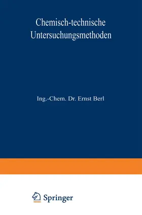 Lunge / Aufhäuser / Aulich |  Chemisch-technische Untersuchungsmethoden | Buch |  Sack Fachmedien