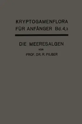 Pilger / Lindau |  Die Algen | Buch |  Sack Fachmedien