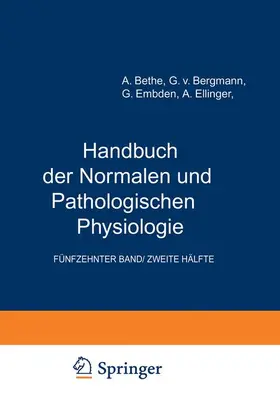 Bethe / Ellinger / Bergmann |  Arbeitsphysiologie II Orientierung. Plastizität Stimme und Sprache | Buch |  Sack Fachmedien