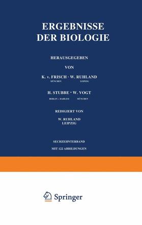 Frisch / Winterstein / Goldschmidt | Ergebnisse der Biologie | Buch | 978-3-642-89196-0 | sack.de