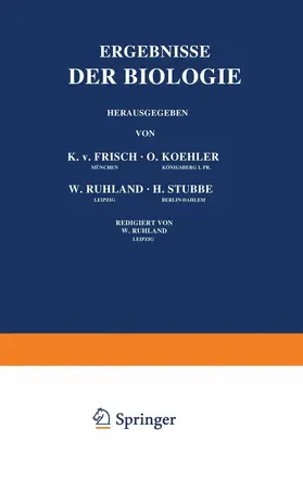 Frisch / Winterstein / Goldschmidt |  Ergebnisse der Biologie | Buch |  Sack Fachmedien