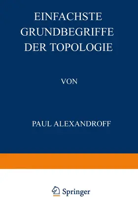 Alexandroff / Hilbert |  Einfachste Grundbegriffe der Topologie | Buch |  Sack Fachmedien